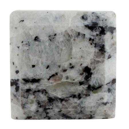 Grey Black Square Stone Cabinet Knob